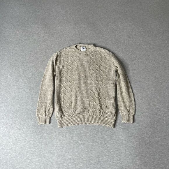 Zara Sweaters - ZARA Women’s Cable Knit Pullover Crewneck Sweater